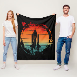 SPACE SHUTTLE VINTAGE FLEECE BLANKET