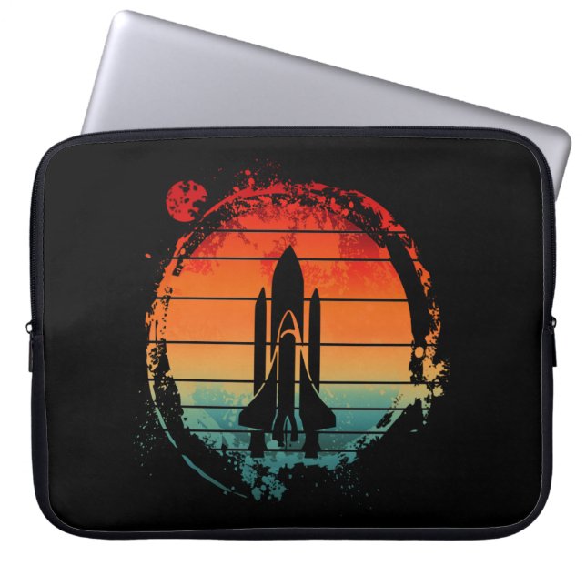 SPACE SHUTTLE VINTAGE LAPTOP SLEEVE (Front)