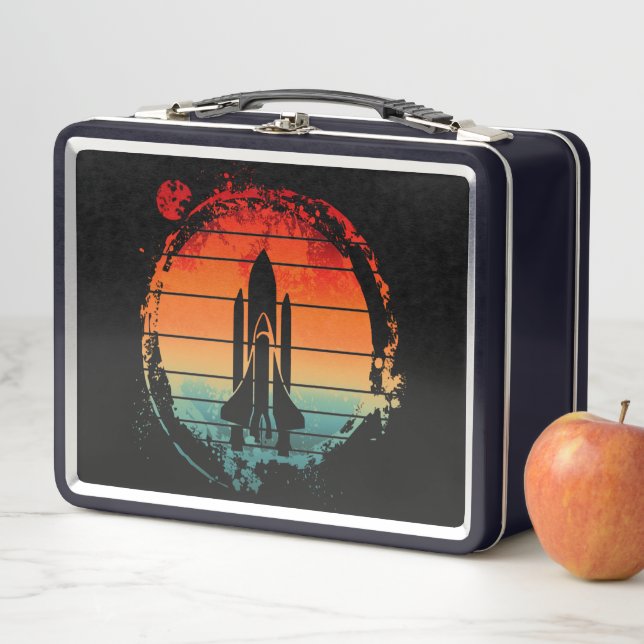 SPACE SHUTTLE VINTAGE METAL LUNCH BOX (In Situ)