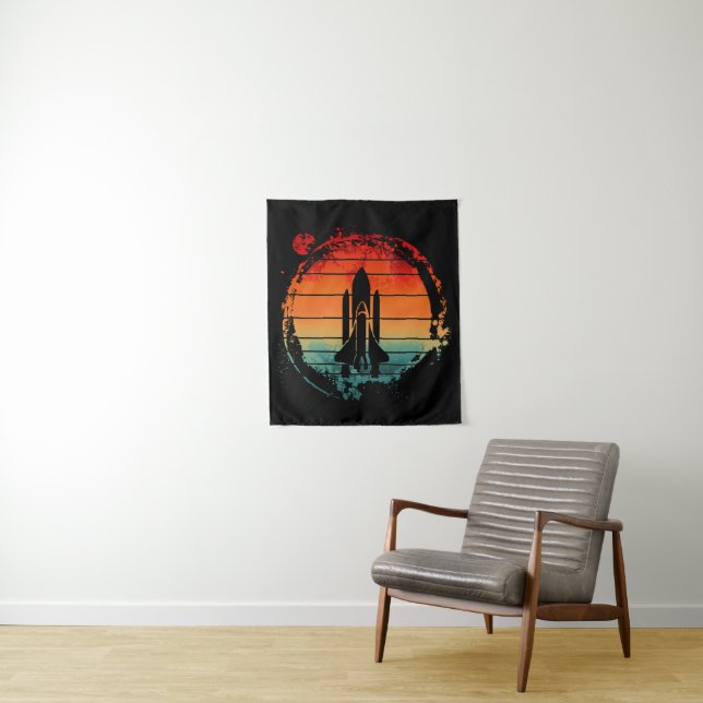 SPACE SHUTTLE VINTAGE TAPESTRY (In Situ)