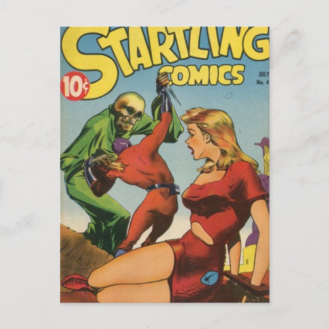 Space Skeleton Postcard (Front)