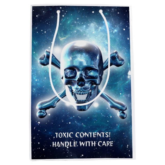 Space skull. Customised Medium Gift Bag (Front)