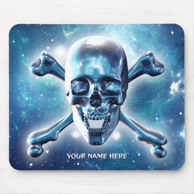 Space skull. Personalised Mouse Pad (Front)