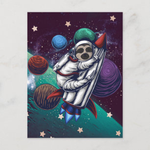 Space Sloth Postcard