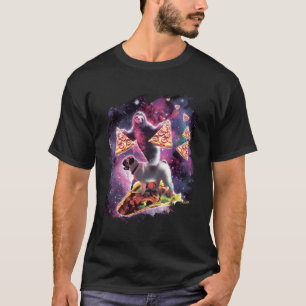 Space Sloth With Pizza On Pug Riding Taco T-Shirt