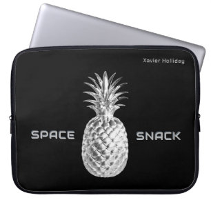 Space Snack Silver Pineapple Humour Sci-Fi Laptop Sleeve