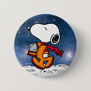 SPACE   Snoopy 6 Cm Round Badge