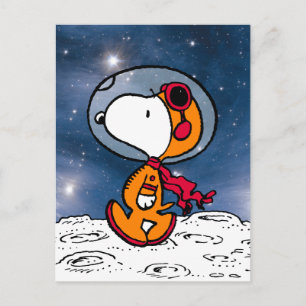 SPACE   Snoopy Astronaut Postcard