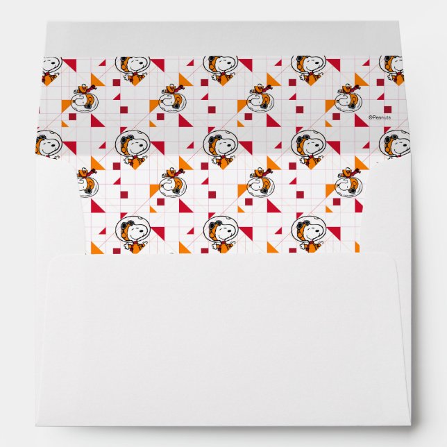 SPACE | Snoopy Space Suit White Pattern Envelope (Back (Bottom))