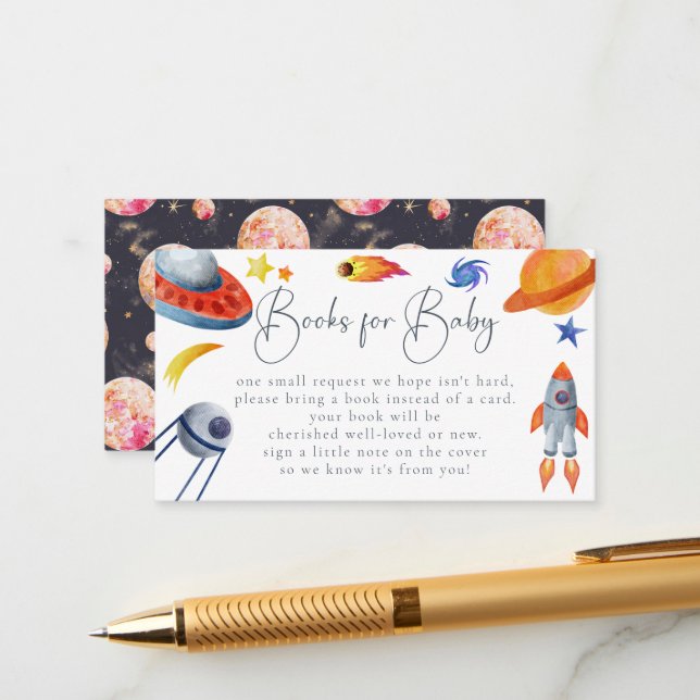 Space Solar System | Books for Baby Enclosure Card (Front/Back In Situ)