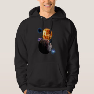 Space Solar System Galaxy Astronaut Universe Plane Hoodie