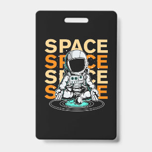 Space Space Astronaut ID Badge