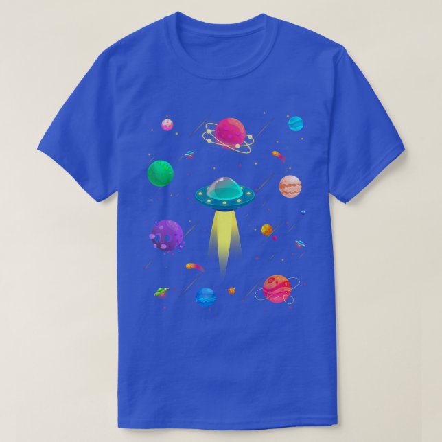 Space Space planets astronomy universe astronaut  T-Shirt (Design Front)