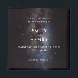Space Stars Milky Way Galaxy Wedding Save the Date Magnet<br><div class="desc">Space Stars Milky Way Galaxy Wedding Save the Date Magnet Invitation</div>