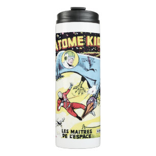 Space - Stars - Scifi - Astronaut - Retro France Thermal Tumbler