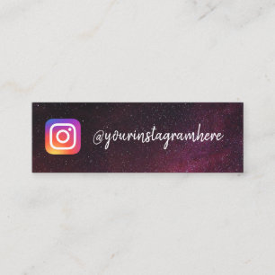 space stars trendy social media business card