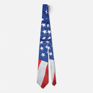 Space Station American Flag Earth Orbit Tie
