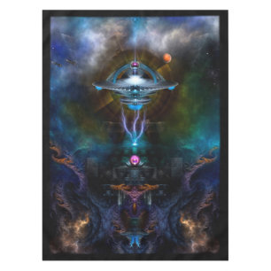 Space Station Ansarious Custom Table Cloth
