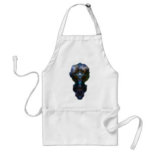 Space Station Ansarious Fractal Art ISO Standard Apron