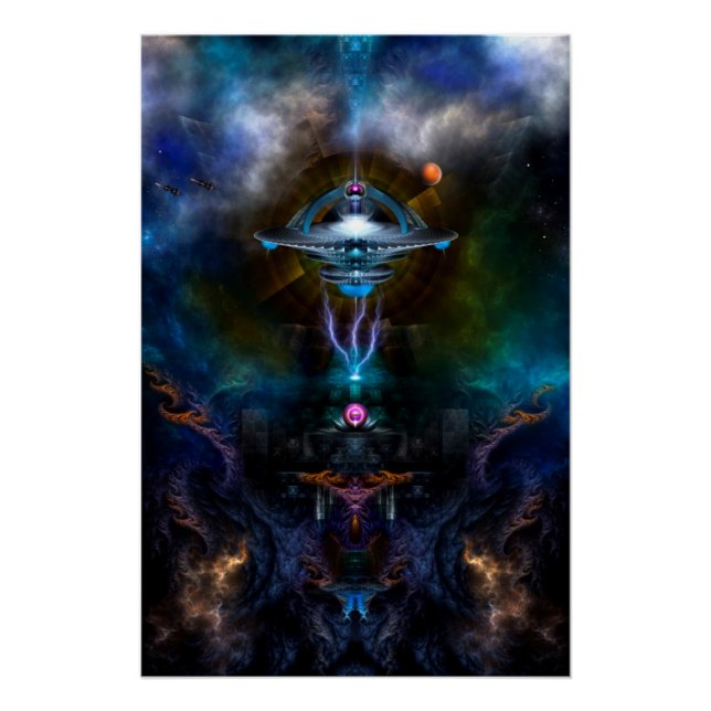Space Station Ansarious Perfect Poster (Front)