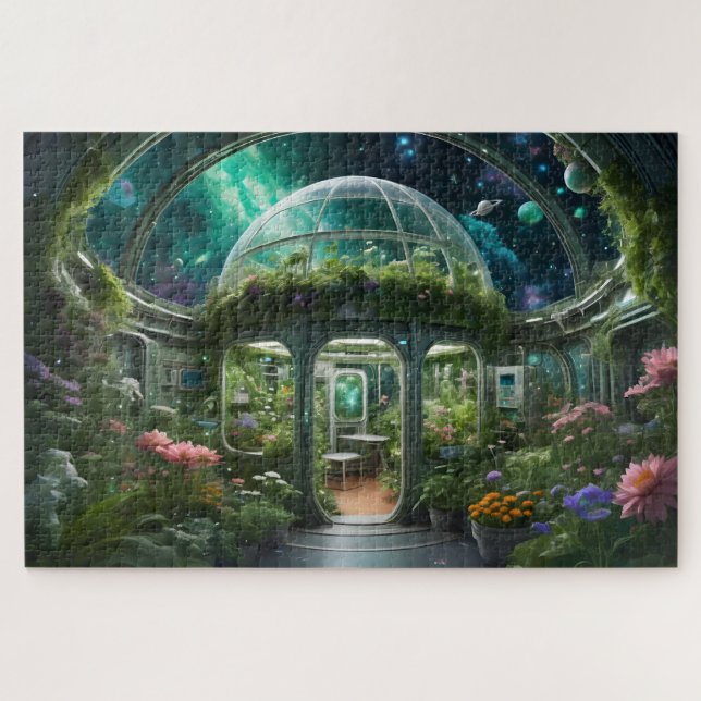 Space Station Garden Jigsaw Puzzle (Horizontal)