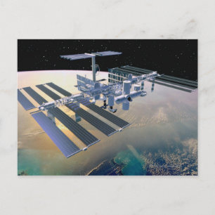 Space Station in Orbit 4 Postcard