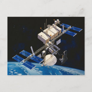 Space Station Orbiting Earth 10 Postcard