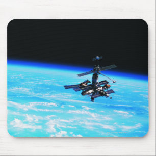 Space Station Orbiting Earth 7 Mouse Pad