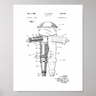 Space Suit Patent Poster