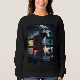 Space Text Solar System Galactic Astro Space Enthu Sweatshirt