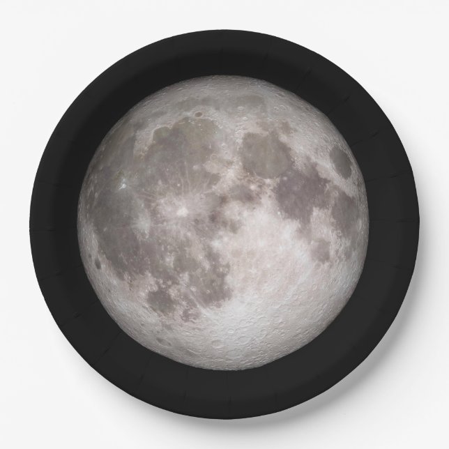 Space Theme  Paper Plate (Front)