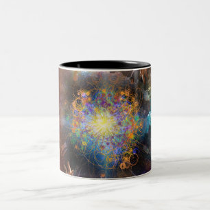 Space time atomic Two-Tone coffee mug