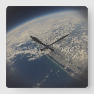 Space time! Beautiful Picture of Florida's coast Square Wall Clock