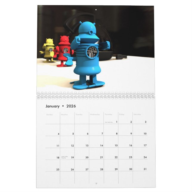 Space Toys Calendar (Jan 2026)
