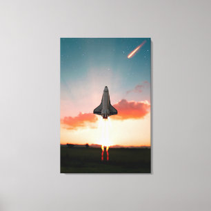 Space Travel Canvas Print