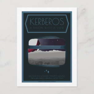Space Travel Postcard - Kerberos