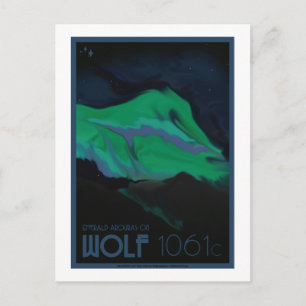 Space Travel Postcard - Wolf 1061c