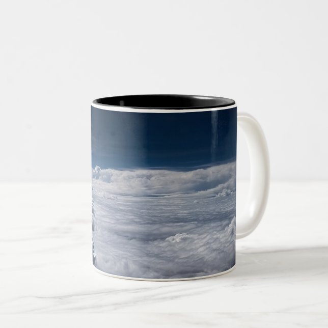 Space Travel Two-Tone Coffee Mug (Front Right)