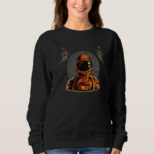 Space Travel Vintage Astronaut Retro Rocket Planet Sweatshirt