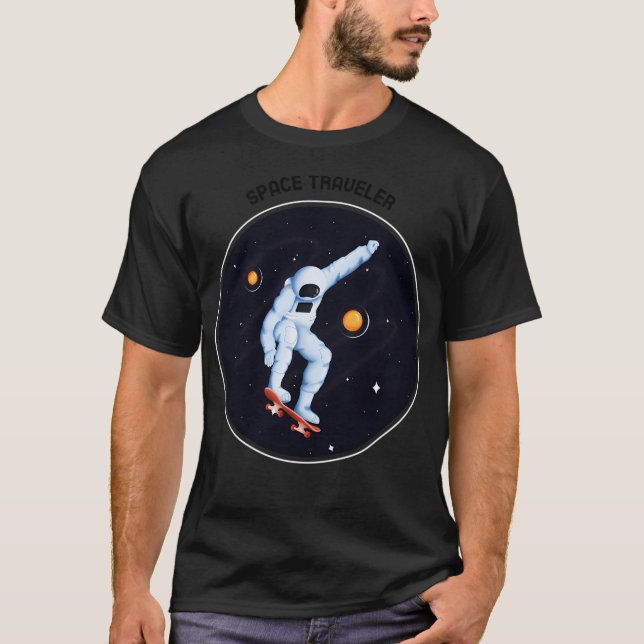 Space Traveller Astronaut T-Shirt (Front)