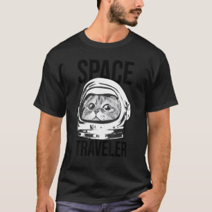 Space Traveller Cat Cat Owner Pet Kitty Kitten Ca T-Shirt