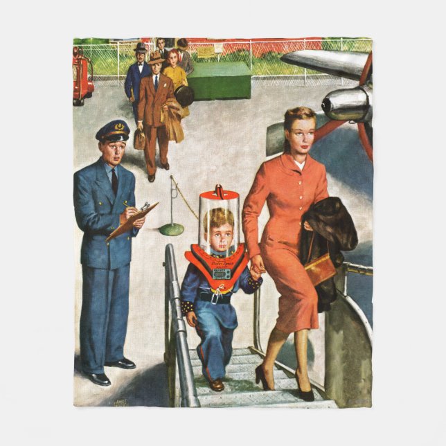 Space Traveller Fleece Blanket (Front)