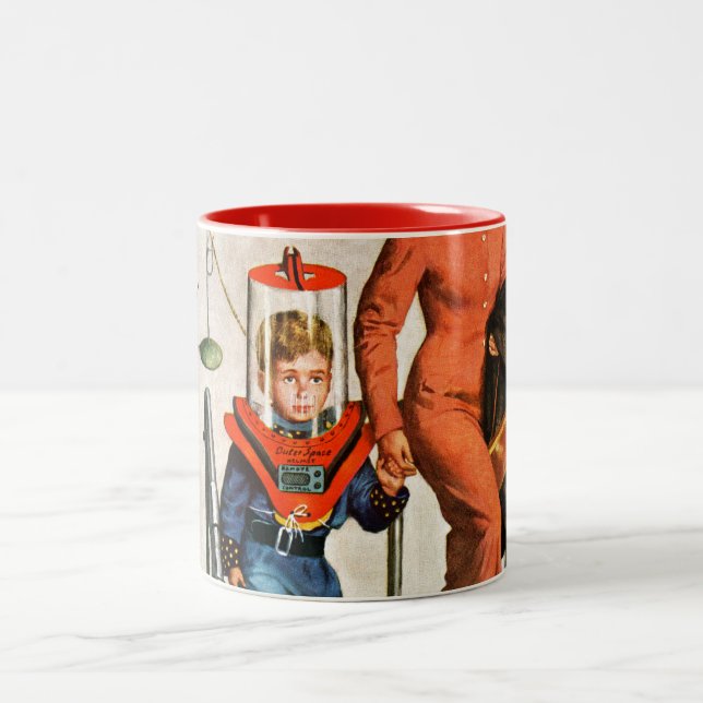 Space Traveller Two-Tone Coffee Mug (Center)