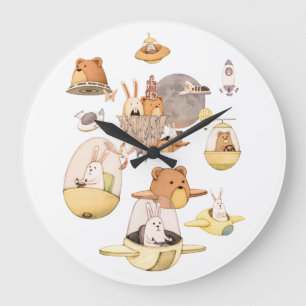 Space Trip Acrylic Wall Clock