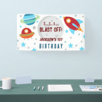 Space Trip Around the Sun 1st Birthday 