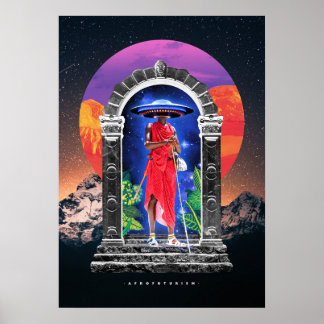 Space Ufo Alien Poster