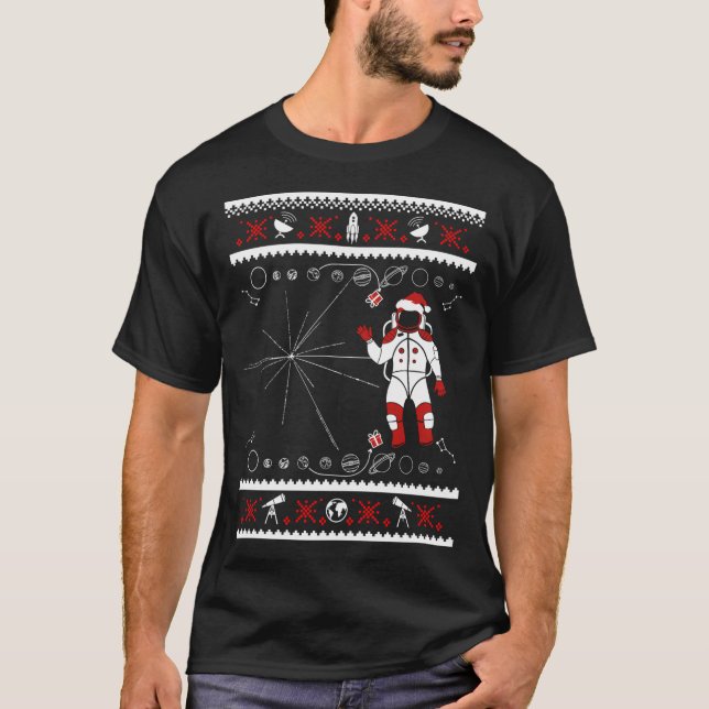 Space Ugly Christmas T-Shirt (Front)