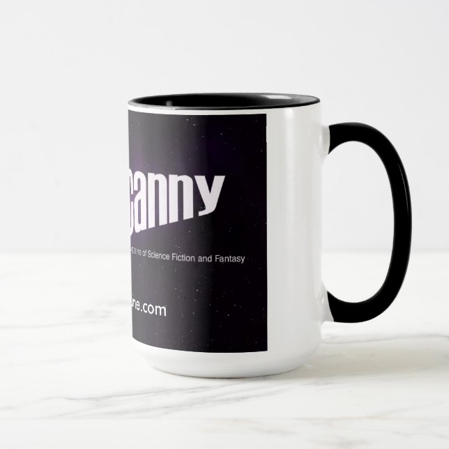 Space Unicorn 15 oz ringer mug (Right)