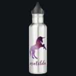 Space unicorn colourful galaxy 710 ml water bottle<br><div class="desc">Space unicorn colourful galaxy personalised design</div>