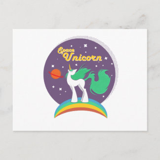 Space Unicorn Postcard